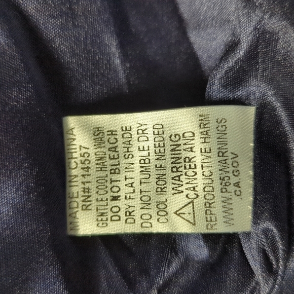 THML Embroidered V Neckline Shift Dress Navy Blue XS bohemian folk art beach - Picture 7 of 7